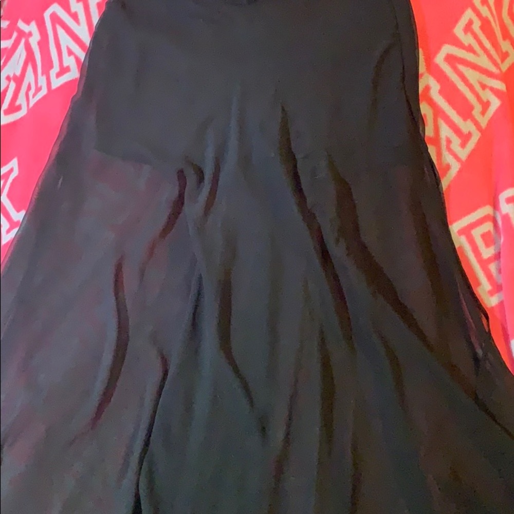 Sheer black maxi skirt